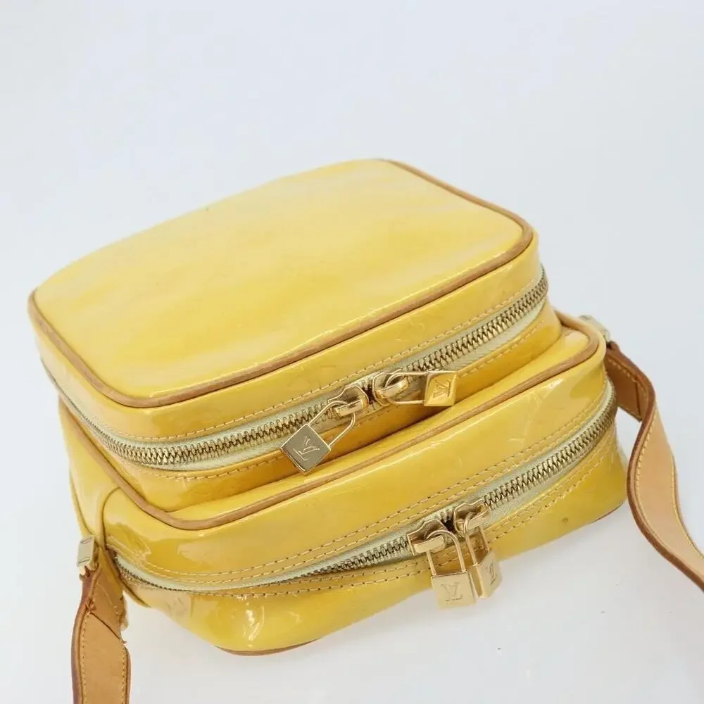 Louis Vuitton Monogram Vernis Wooster Bag Lime Yellow